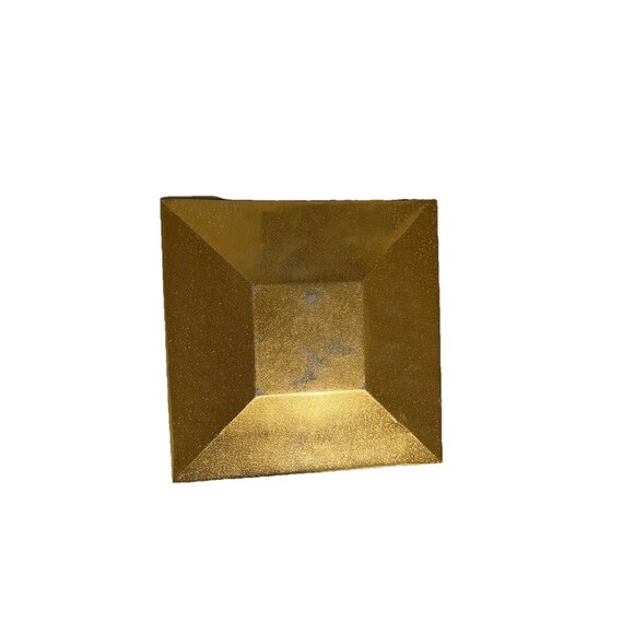 Large Vintage Mosaic  Tile  platter, White Red Black Gold square tiles MCM - Picture 15 of 16